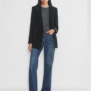 Wilfred Black Double-Breasted Blazer